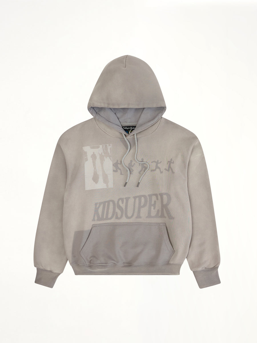 Sun Faded Hoodie in Grey