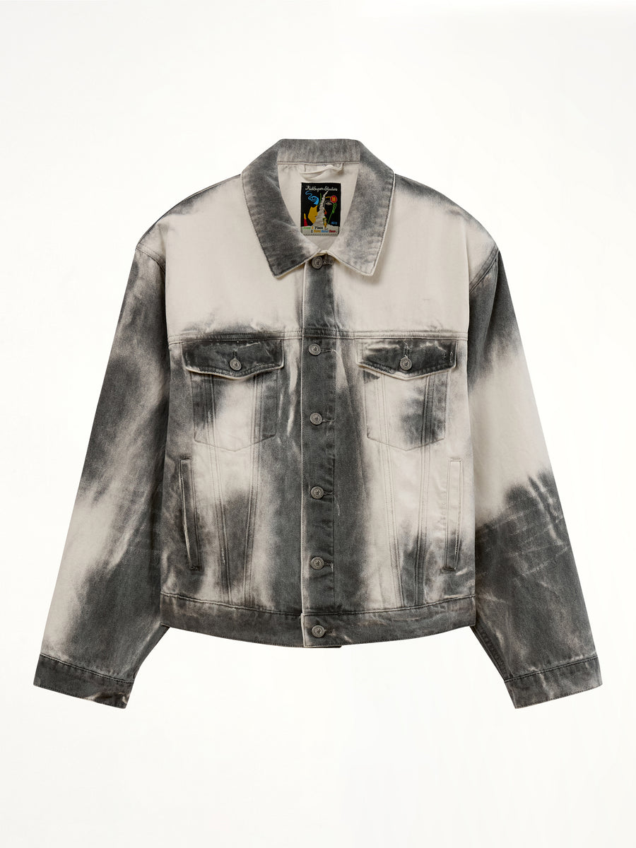 Washed Doves Denim Jacket in White