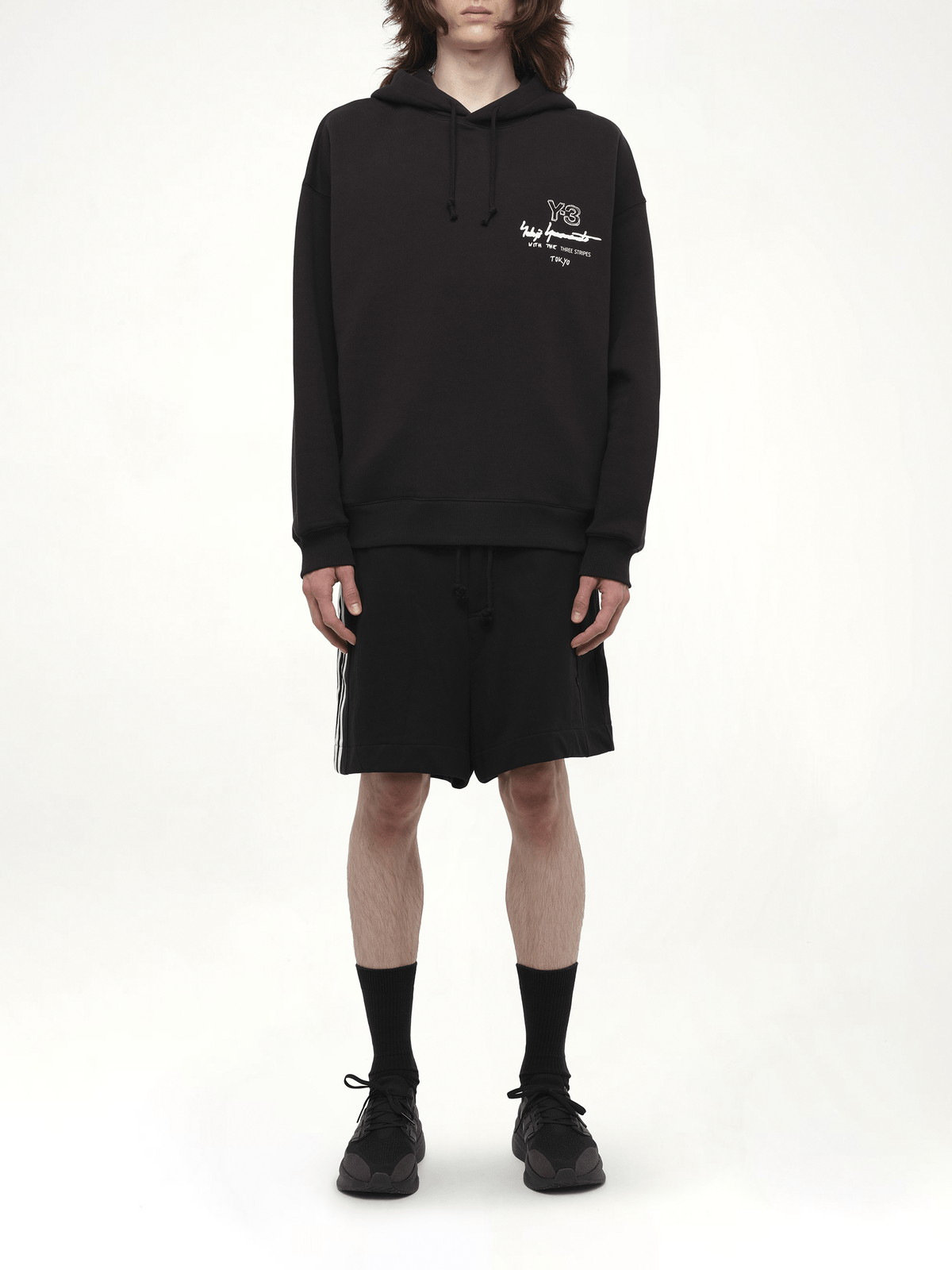 Graphic Ft Hoodie in Black