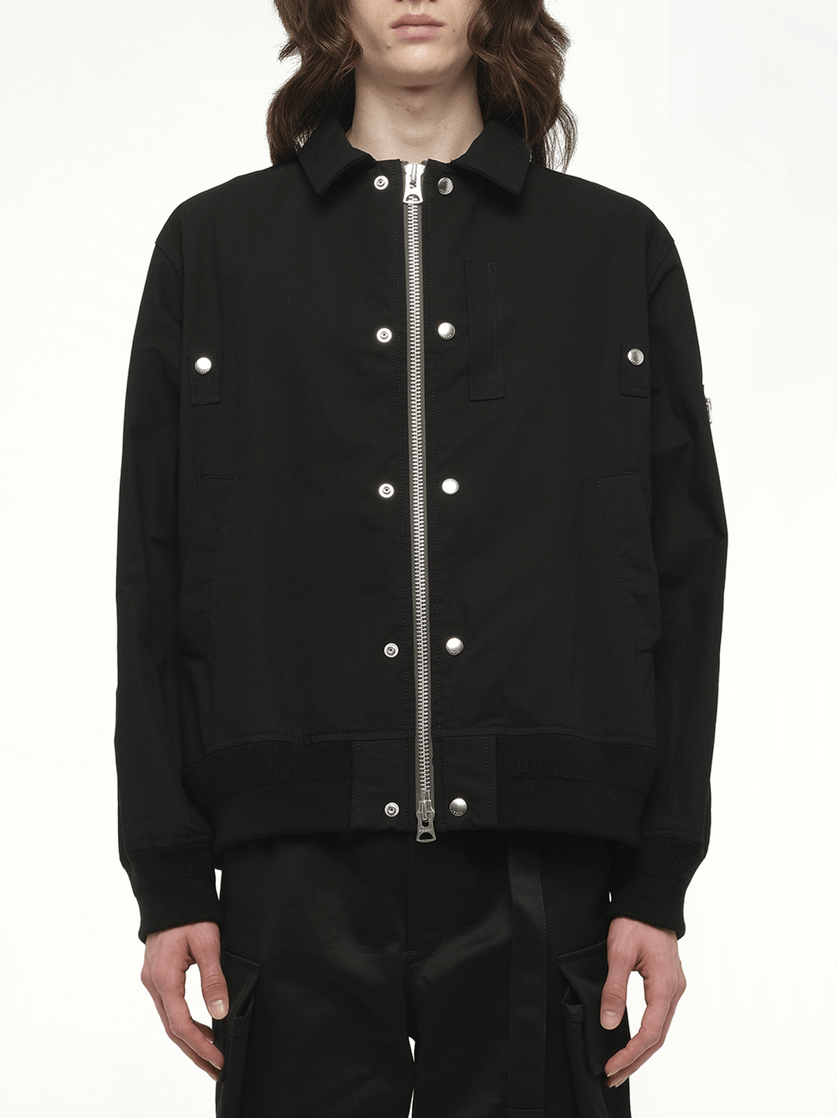 Rip Stop Blouson in Black