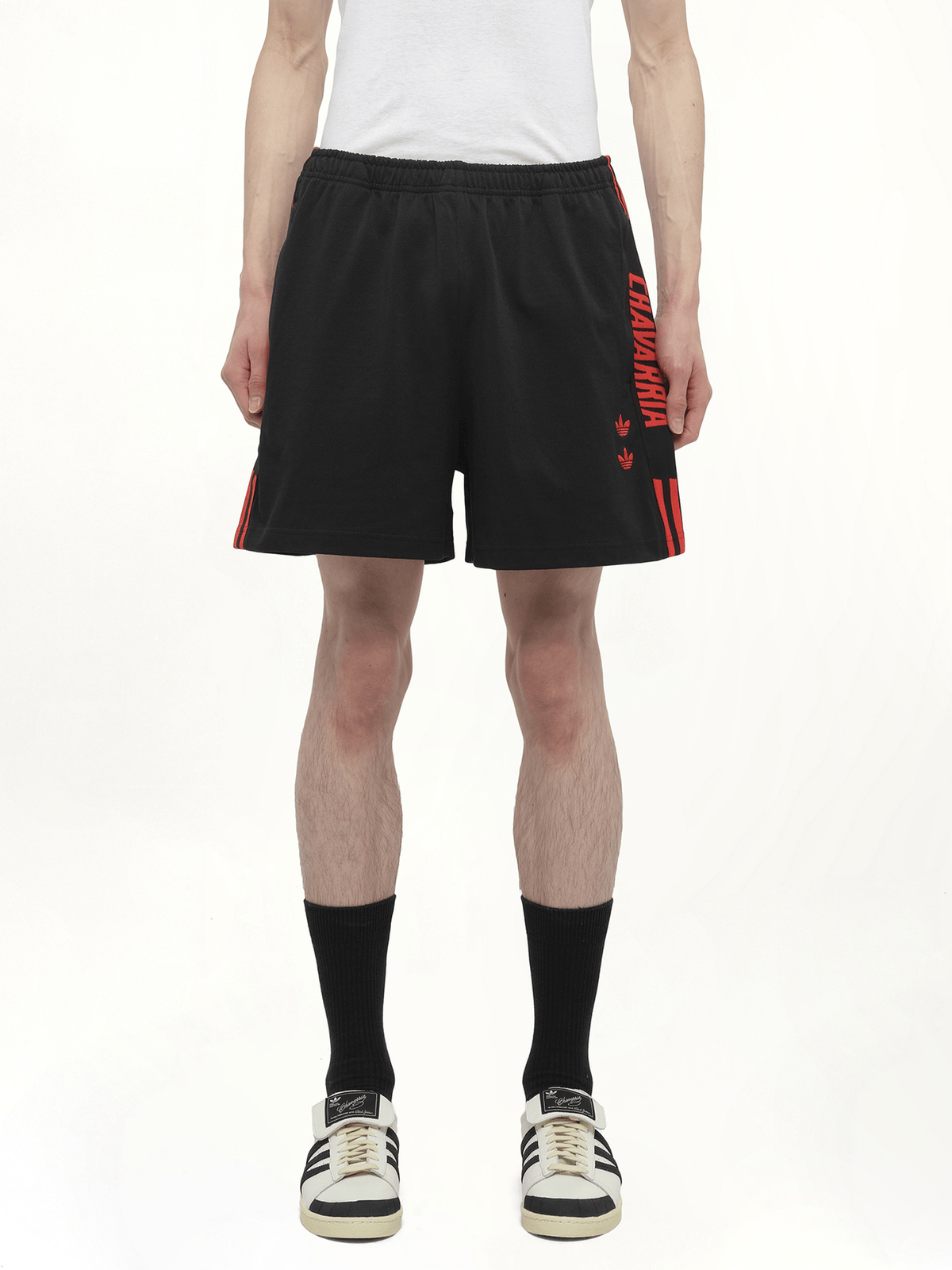 Adidas X Chavarria Gym Short in Black/Red
