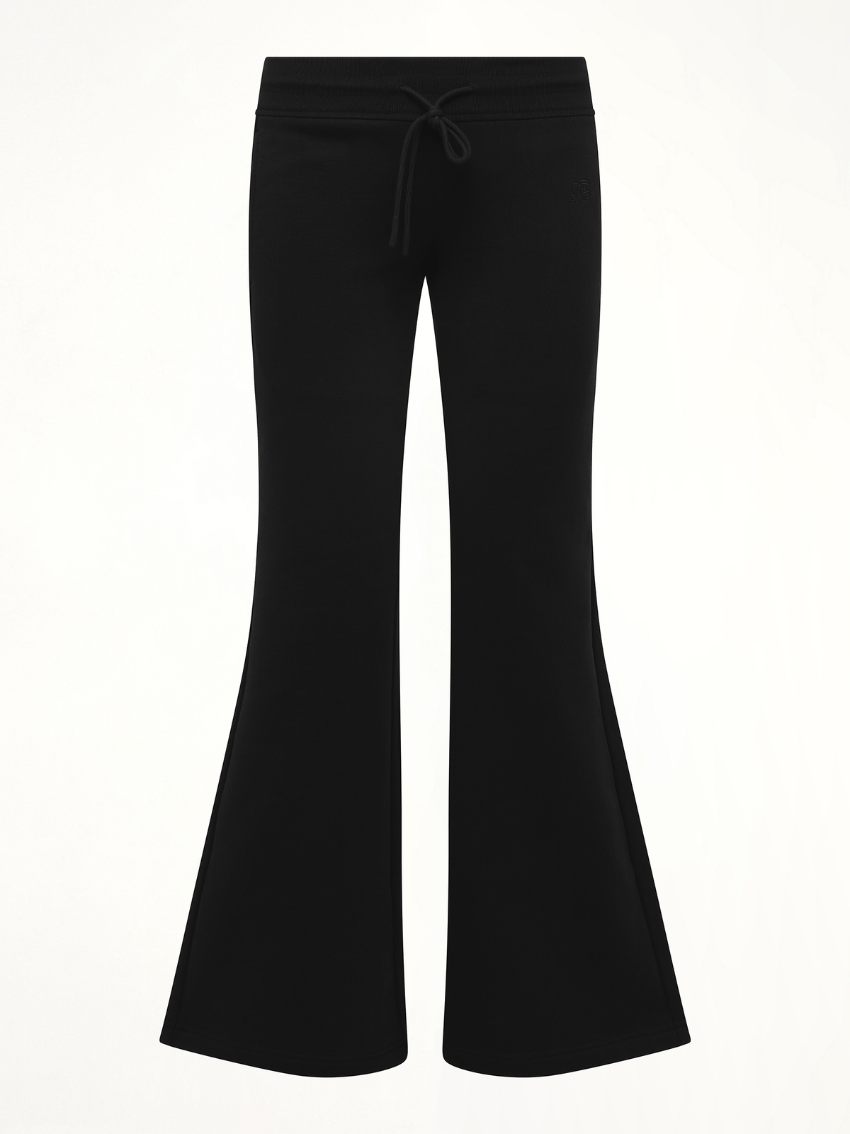 Casual Flared Sweatpants in Black