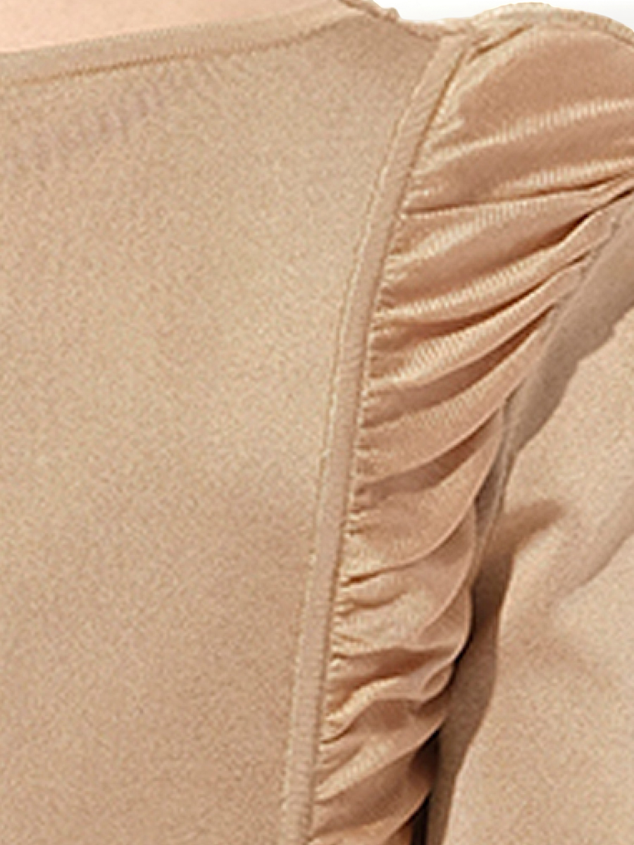 Maille Knit Const Dress in Sand