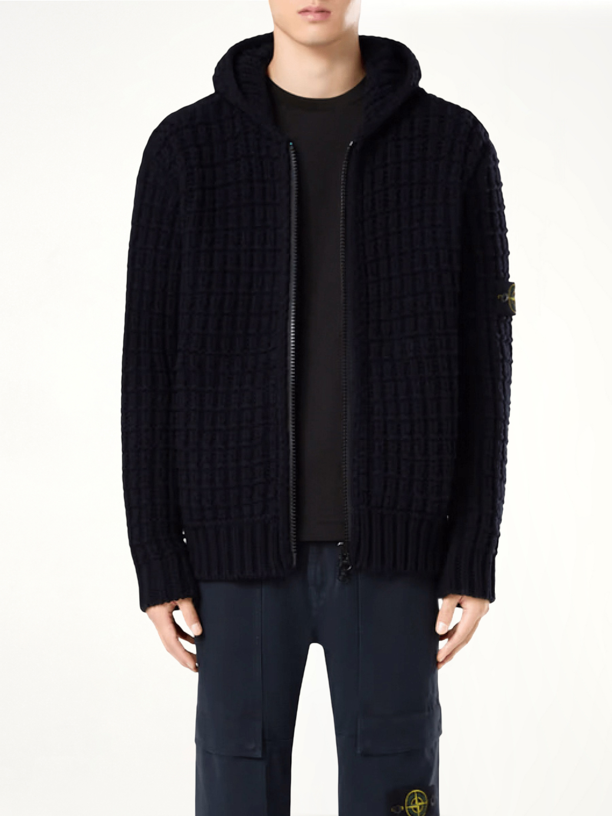 Stone Island Logo Patch T-Shirt in Black