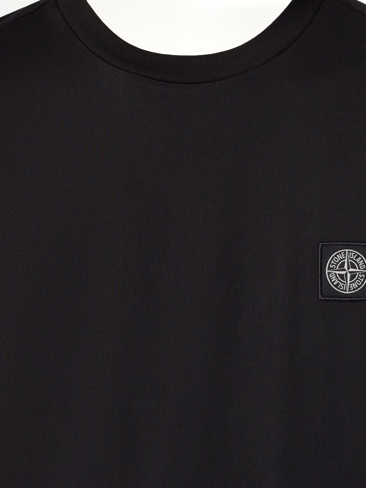 Stone Island Logo Patch T-Shirt in Black