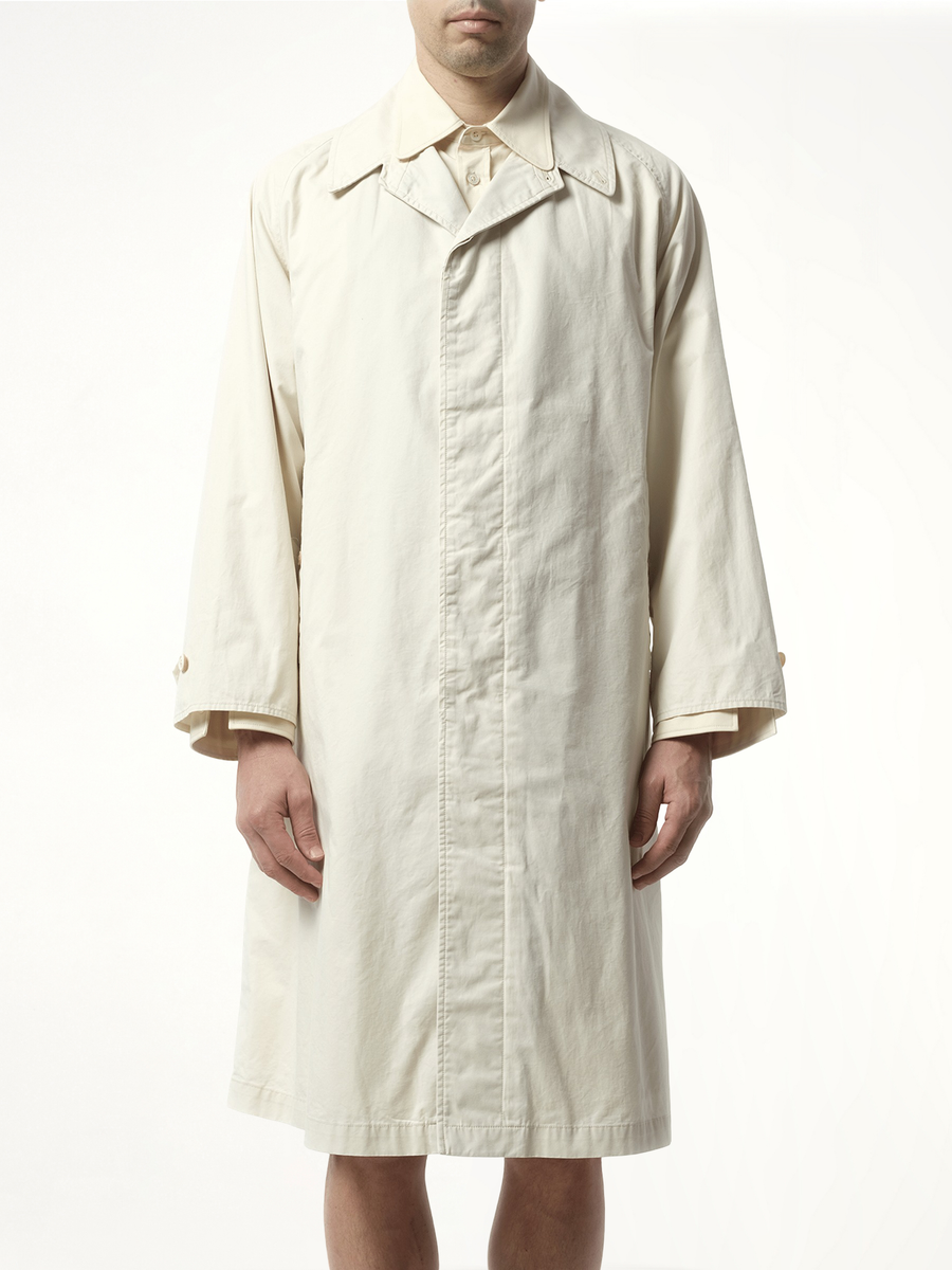 Trench Rain Coat in Ivory
