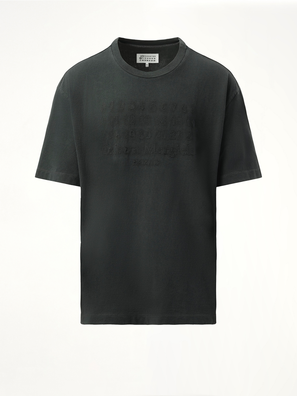 Memory of Logo T-Shirt in Washed Black