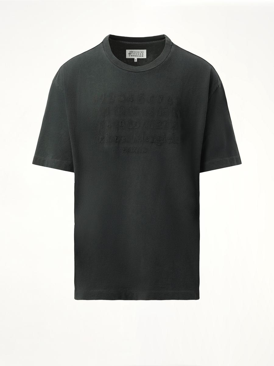 Memory of Logo T-Shirt in Washed Black