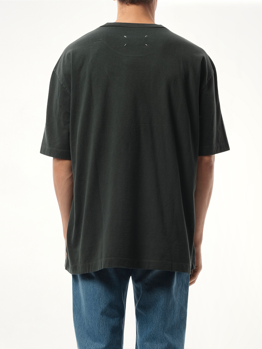 Memory of Logo T-Shirt in Washed Black