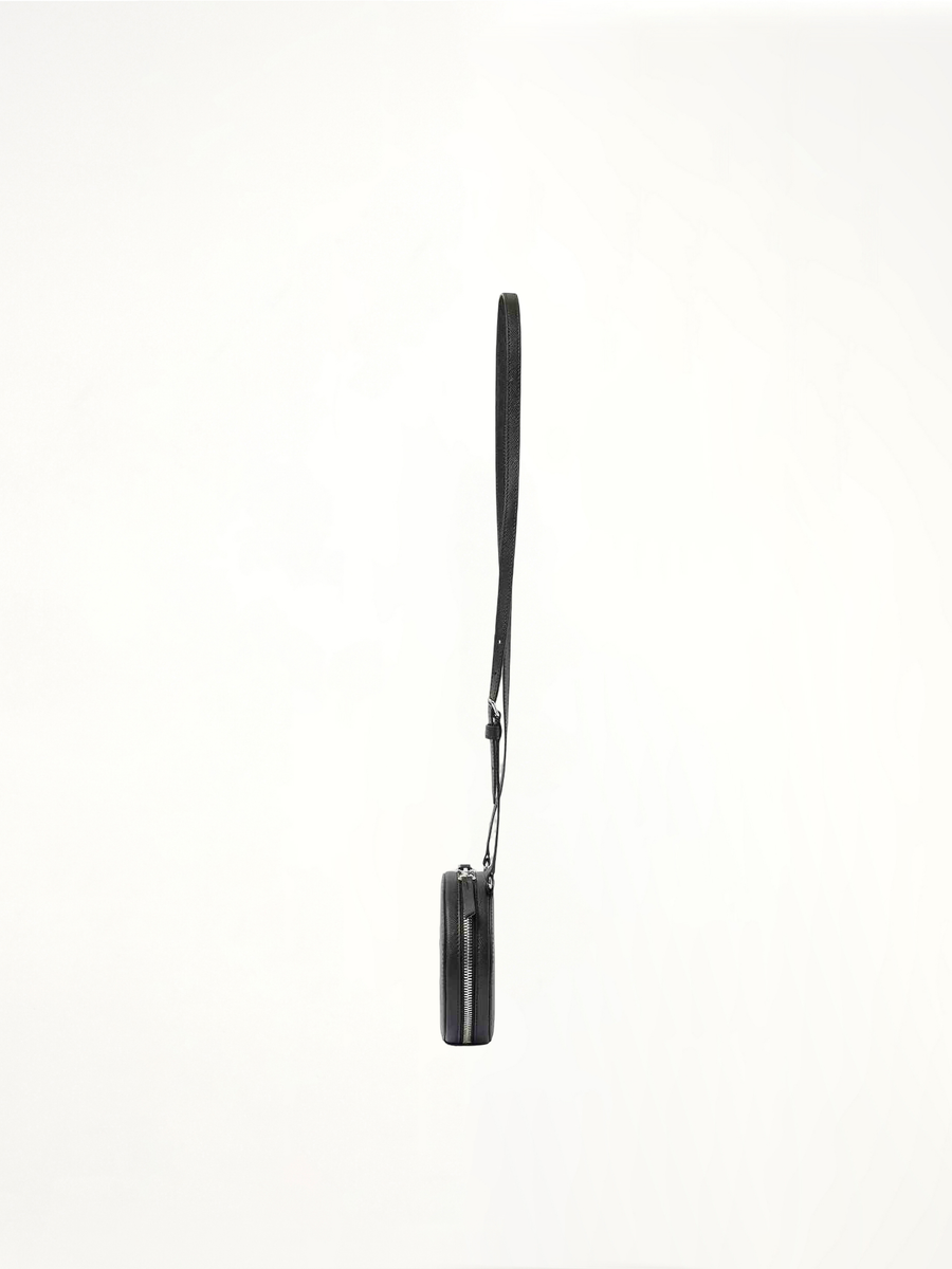 Micro Circle Bag in Black