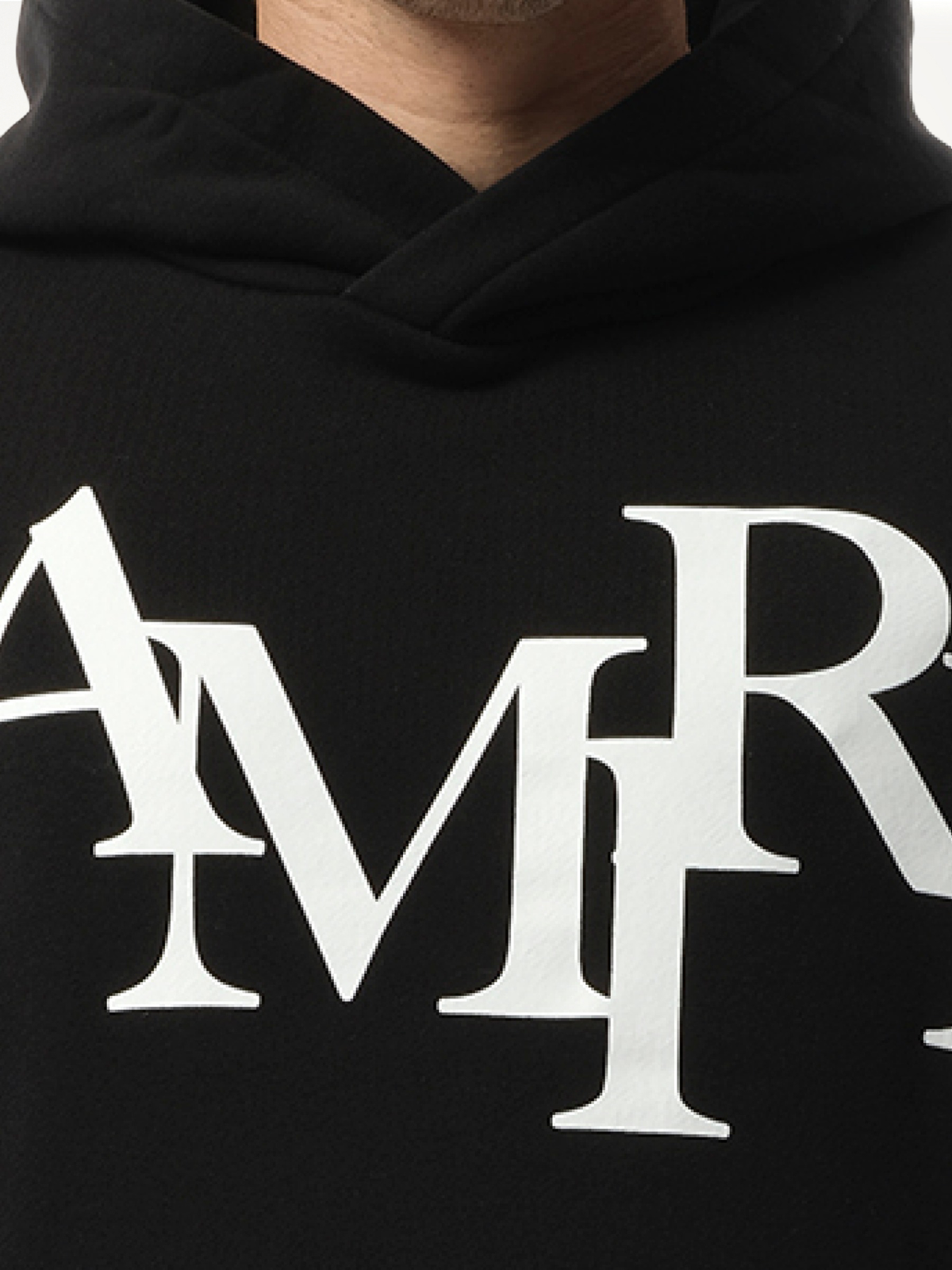 Amiri Staggered Hoodie in Black