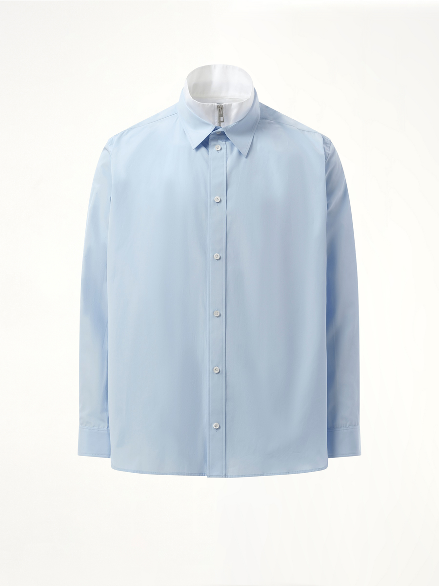 Hybrid Shirt in Light Blue/White