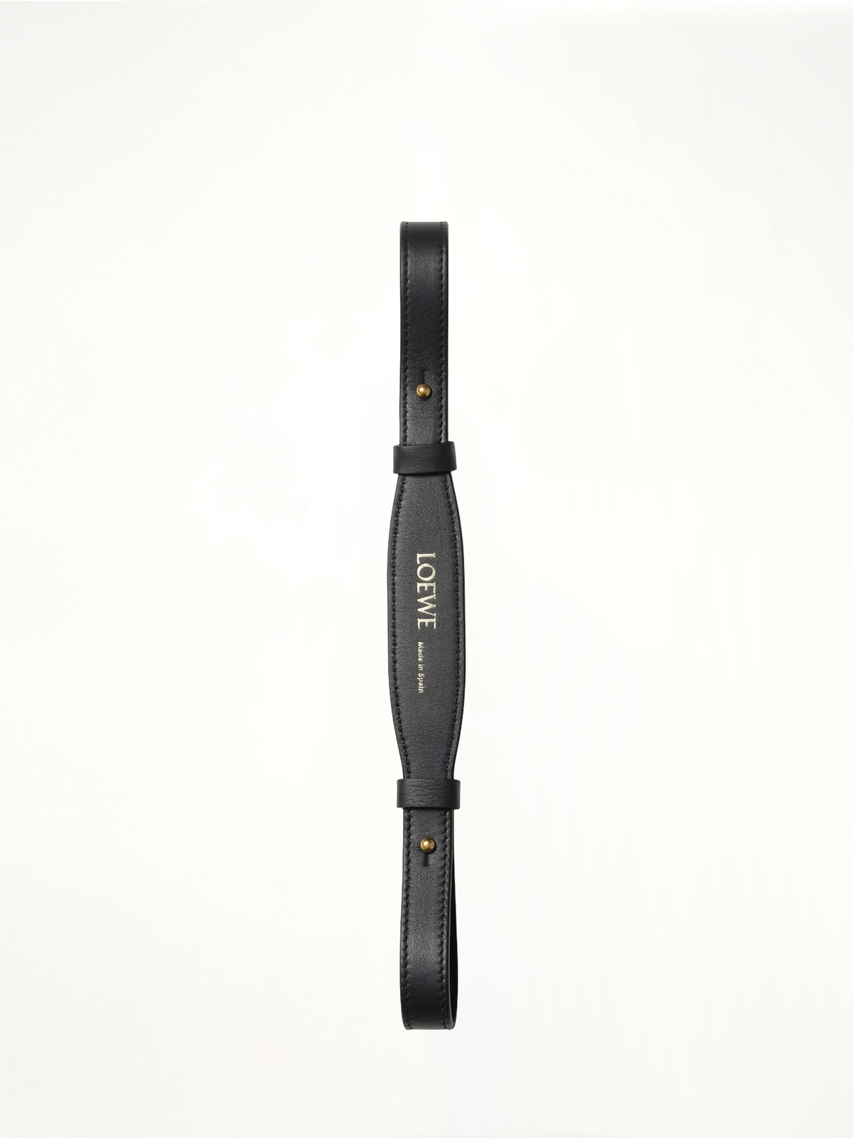 Branded Short Strap in Black