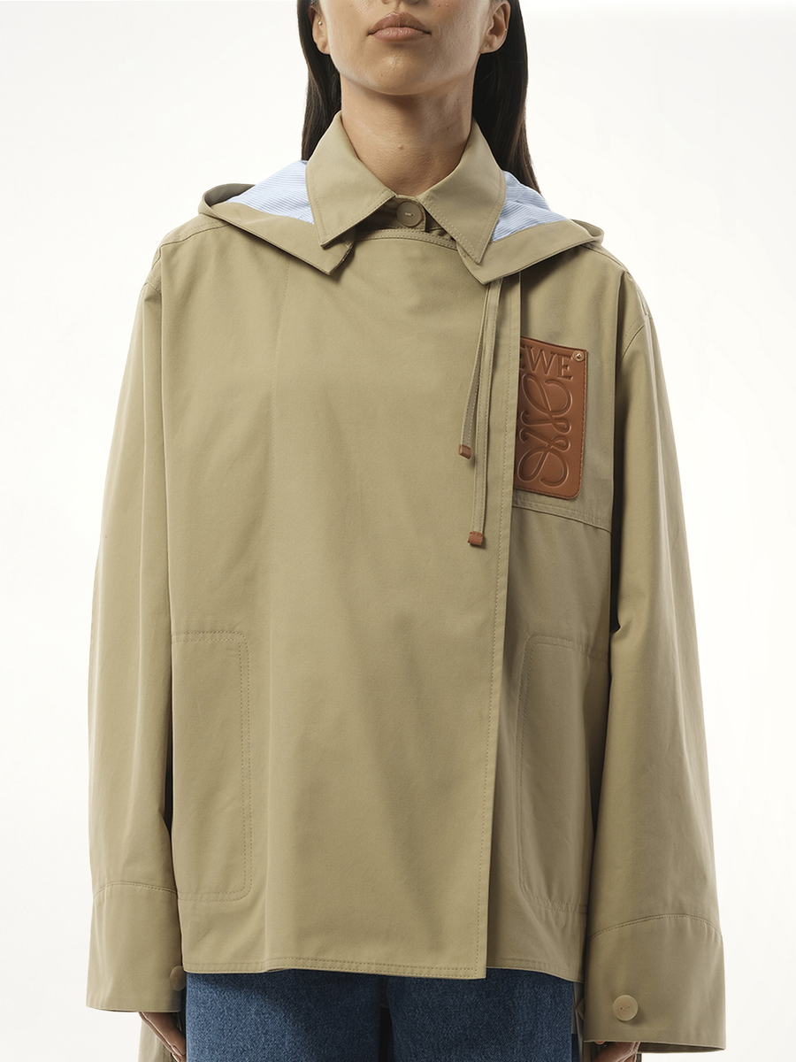 Hooded Anagram Parka in Sweet Caramel
