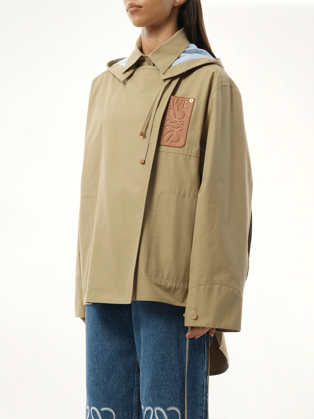 Hooded Anagram Parka in Sweet Caramel