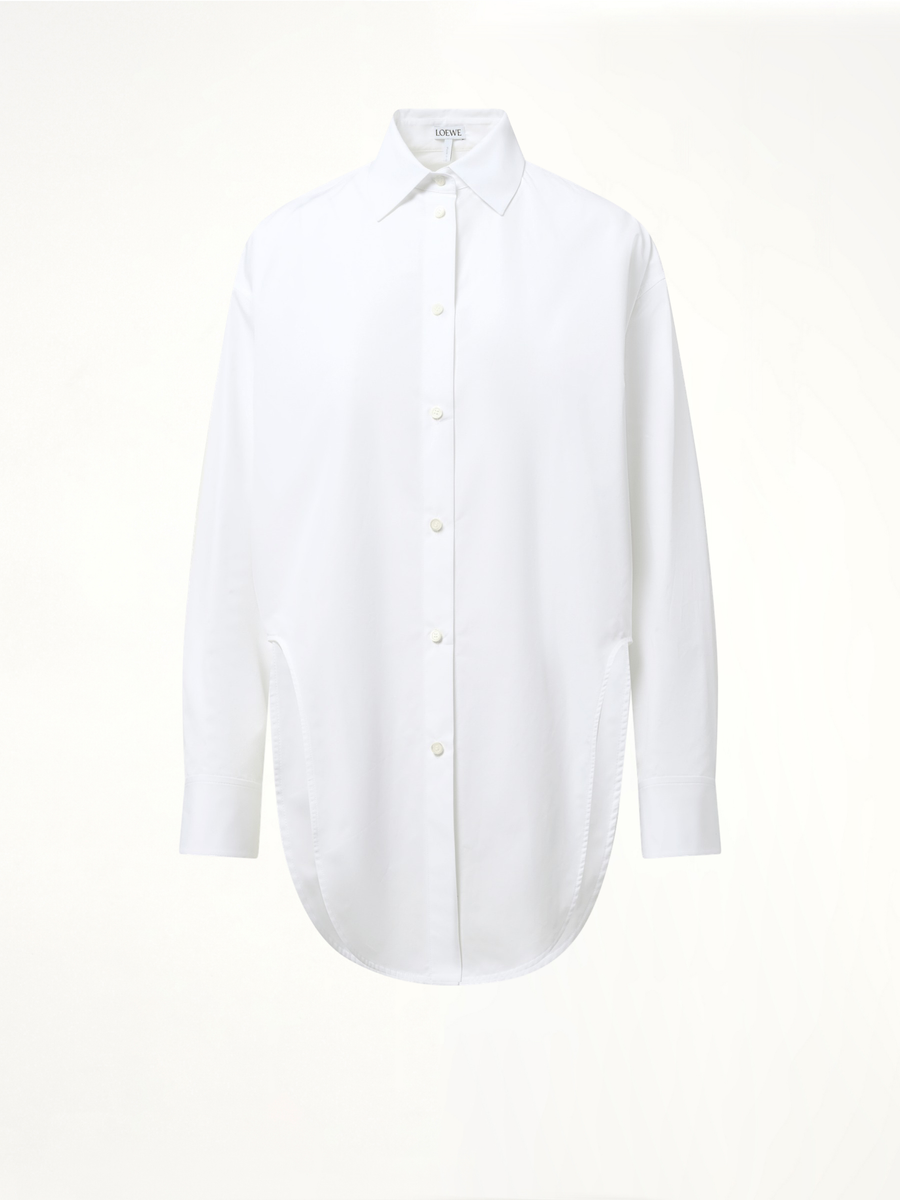 Cut-out Shirt in White