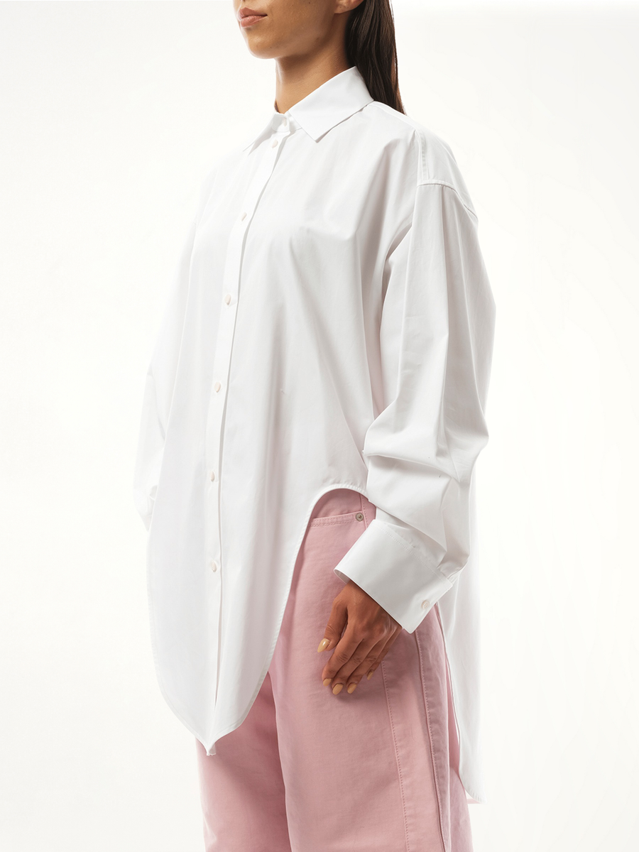 Cut-out Shirt in White