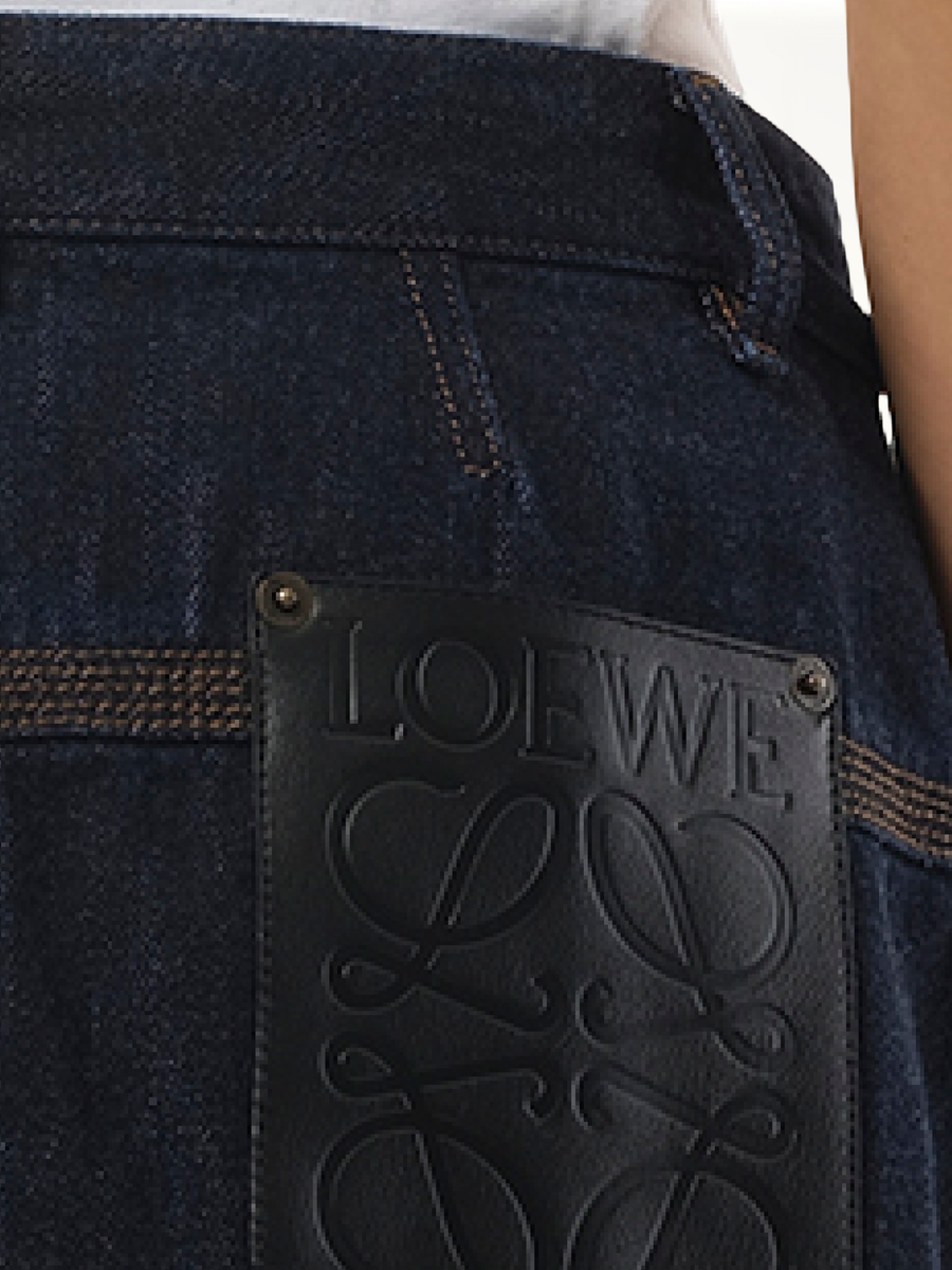 Workwear Skirt in Indigo Blue