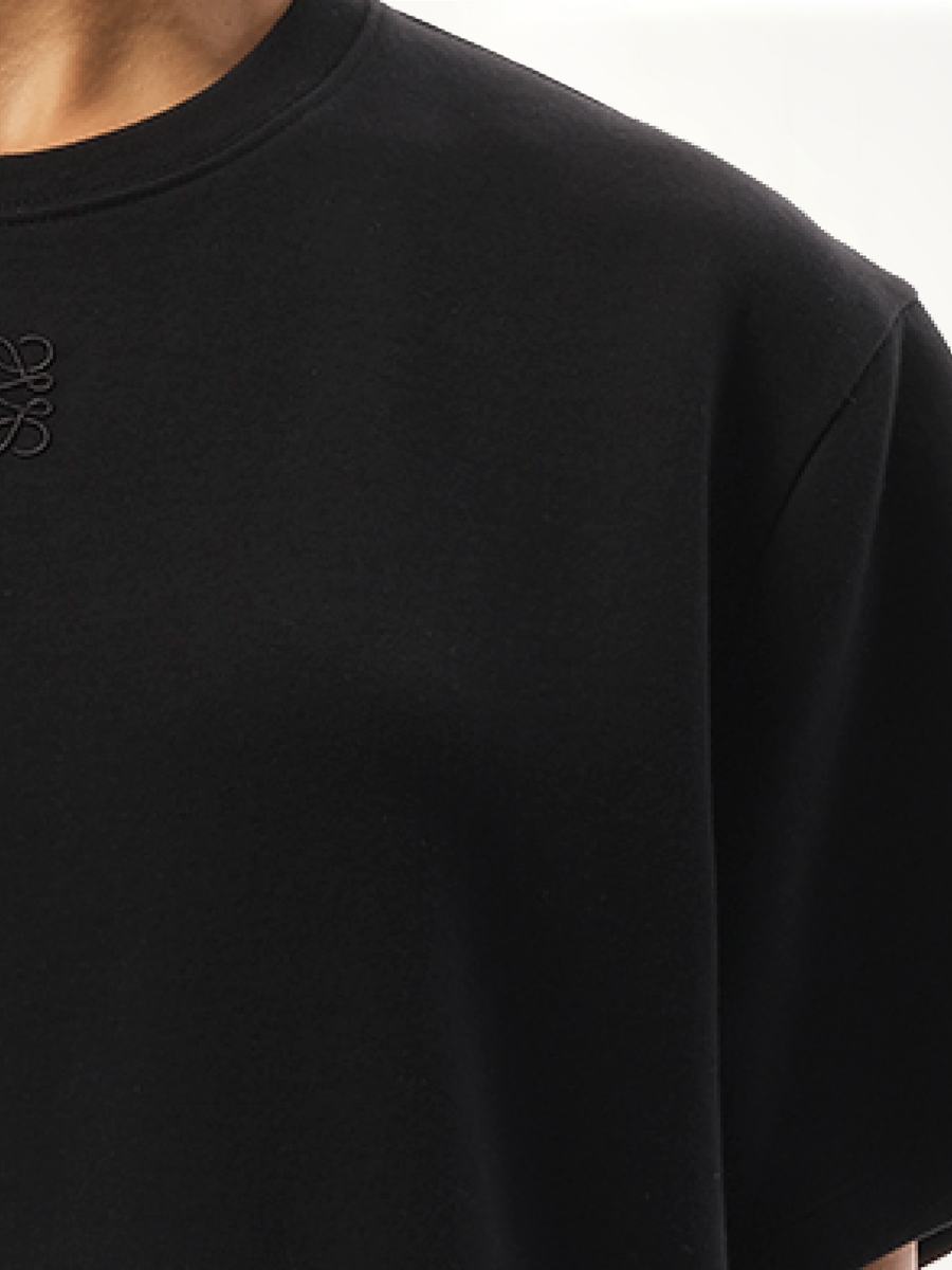 Draped T-Shirt in Black