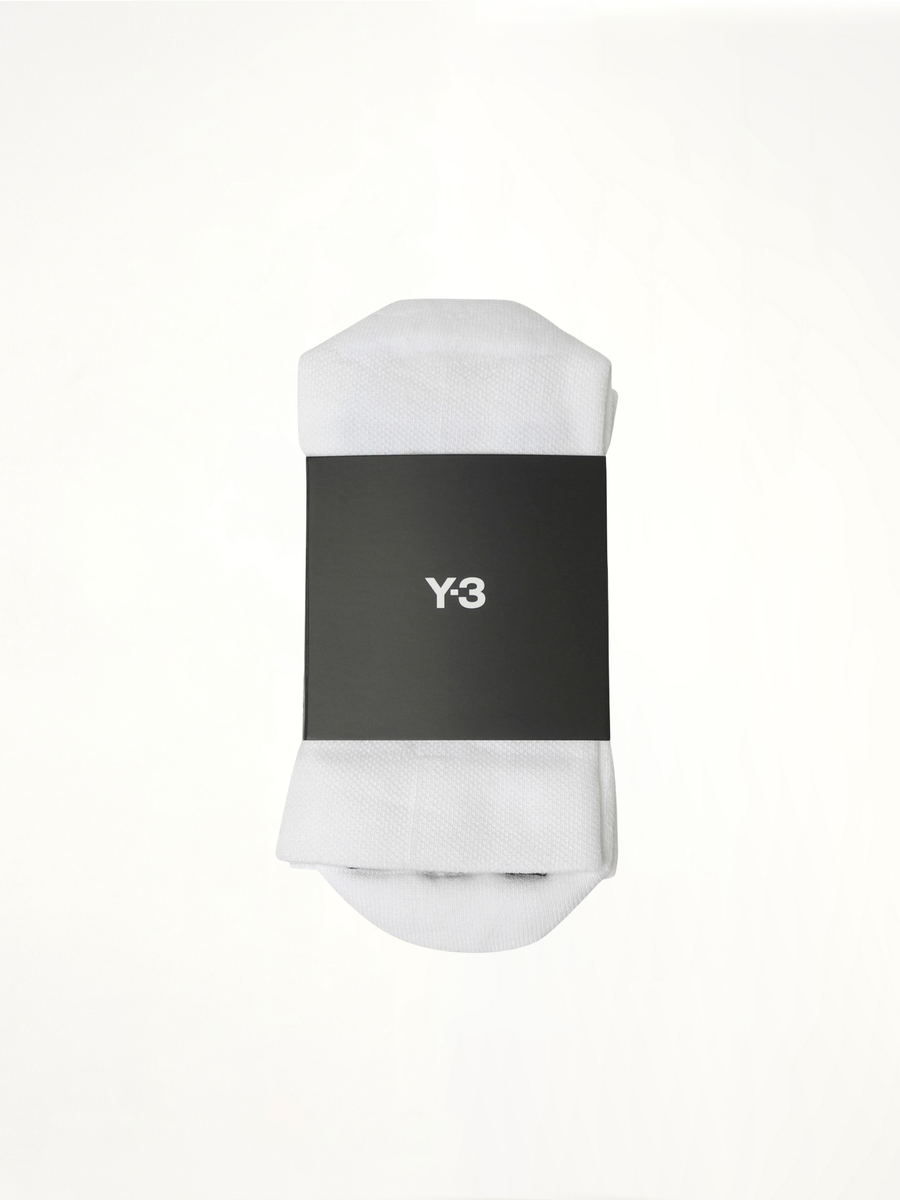 Y-3 Stripe Socks in White