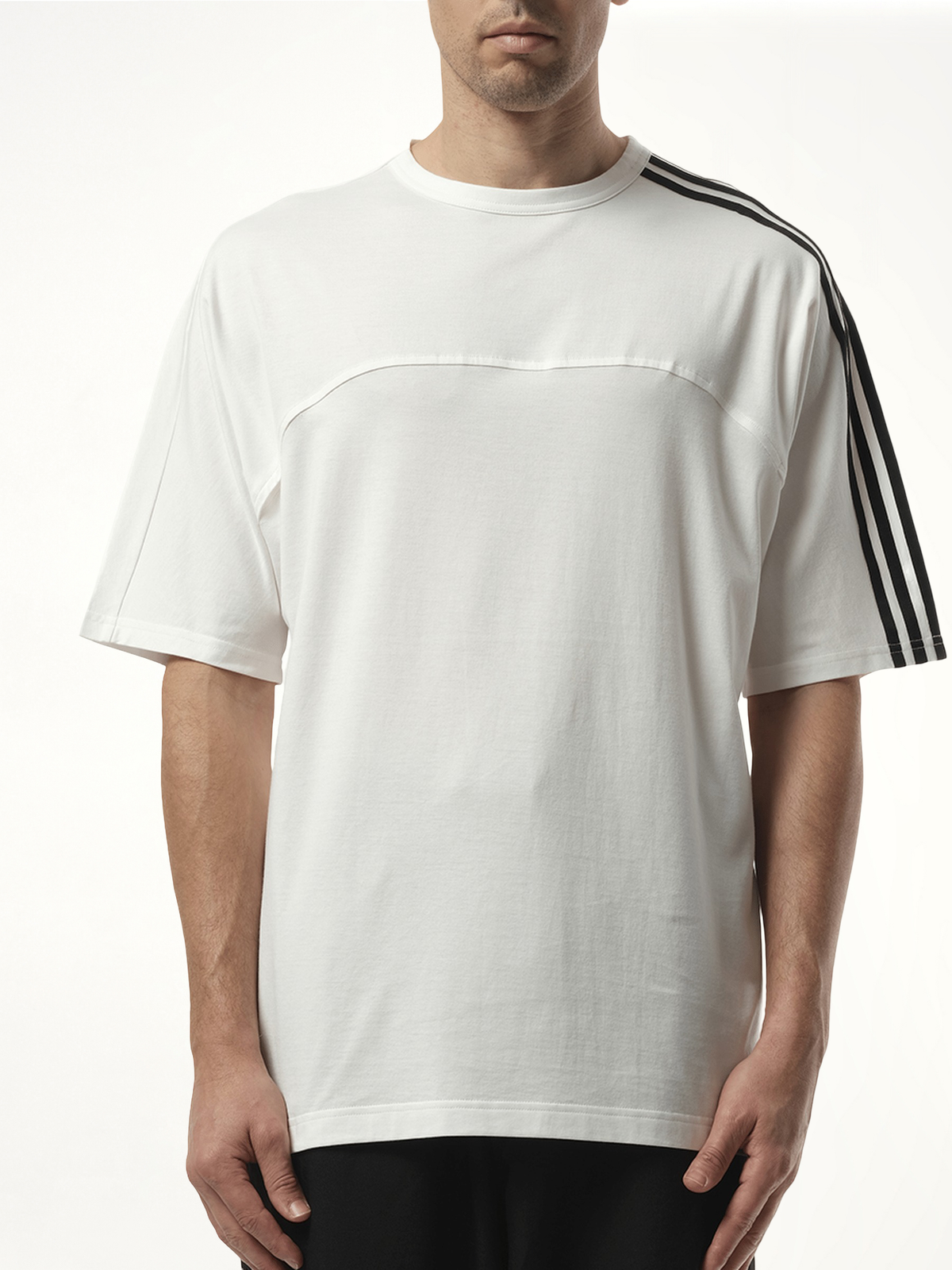 3 Stripe T-Shirt in White