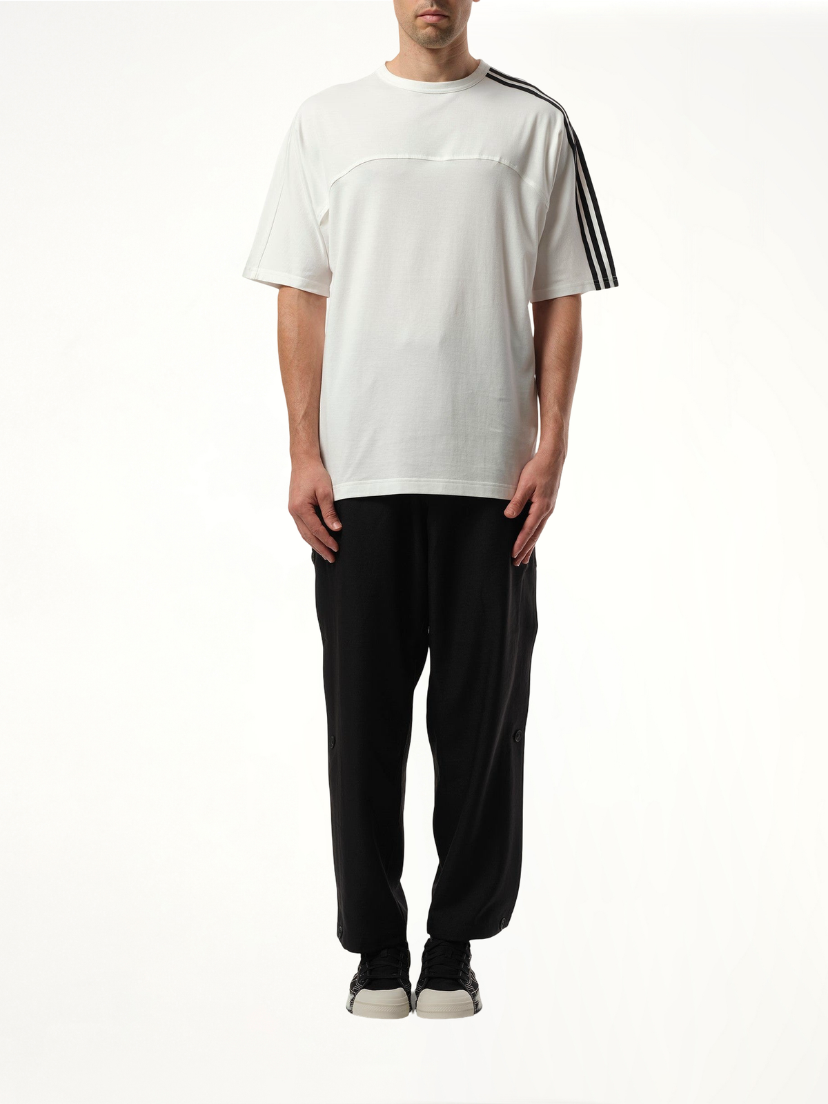 3 Stripe T-Shirt in White