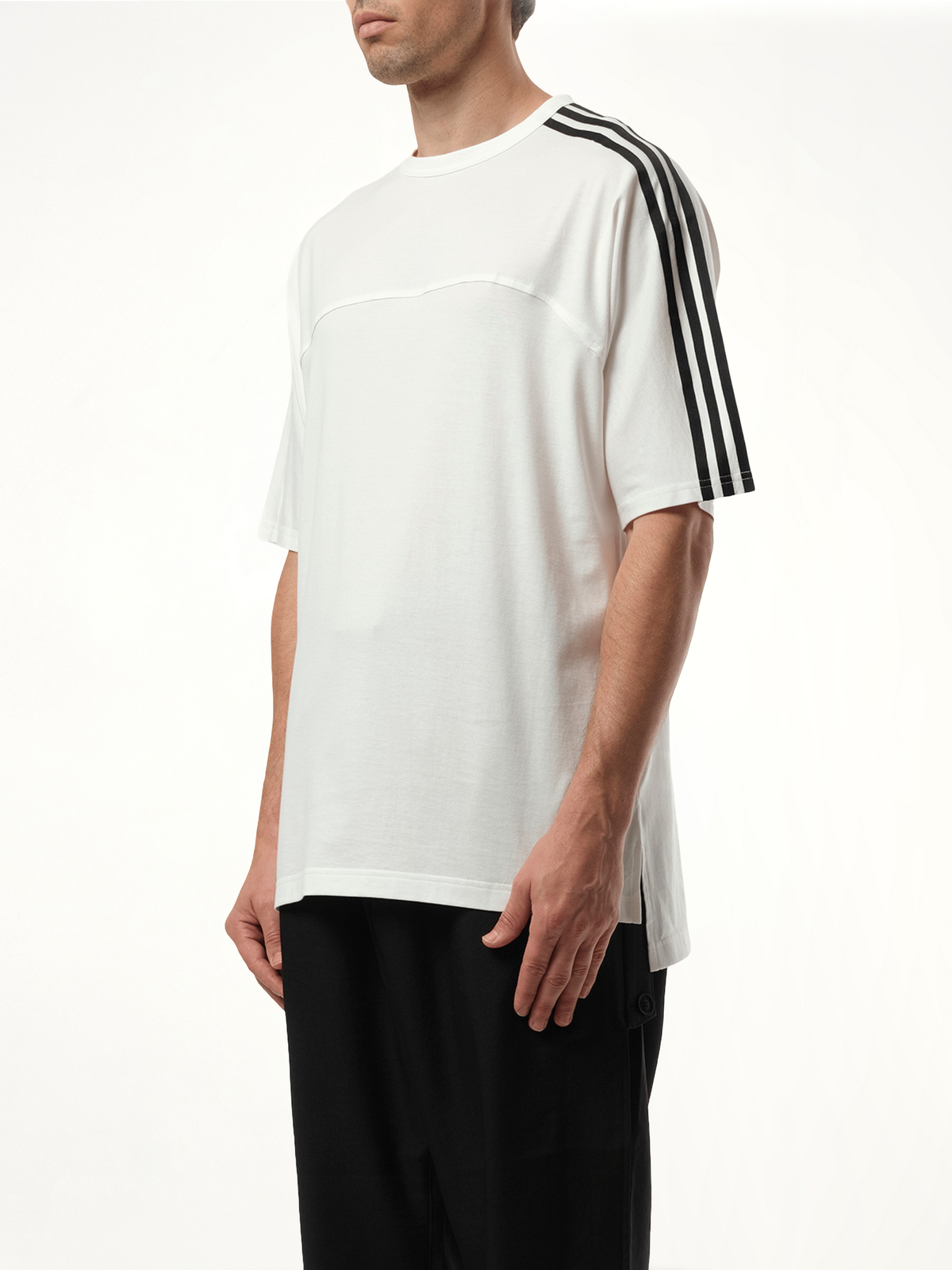 3 Stripe T-Shirt in White