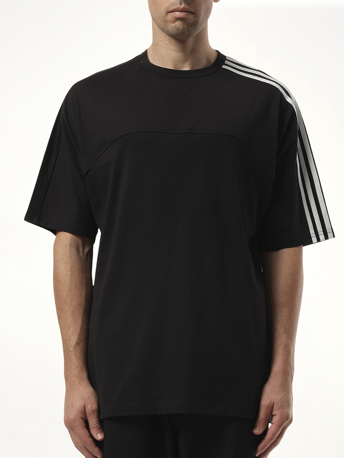 3 Stripe T-Shirt in Black