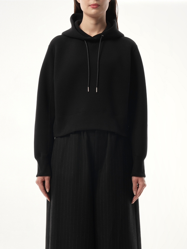 S Sponge Sweat Hoodie in Black