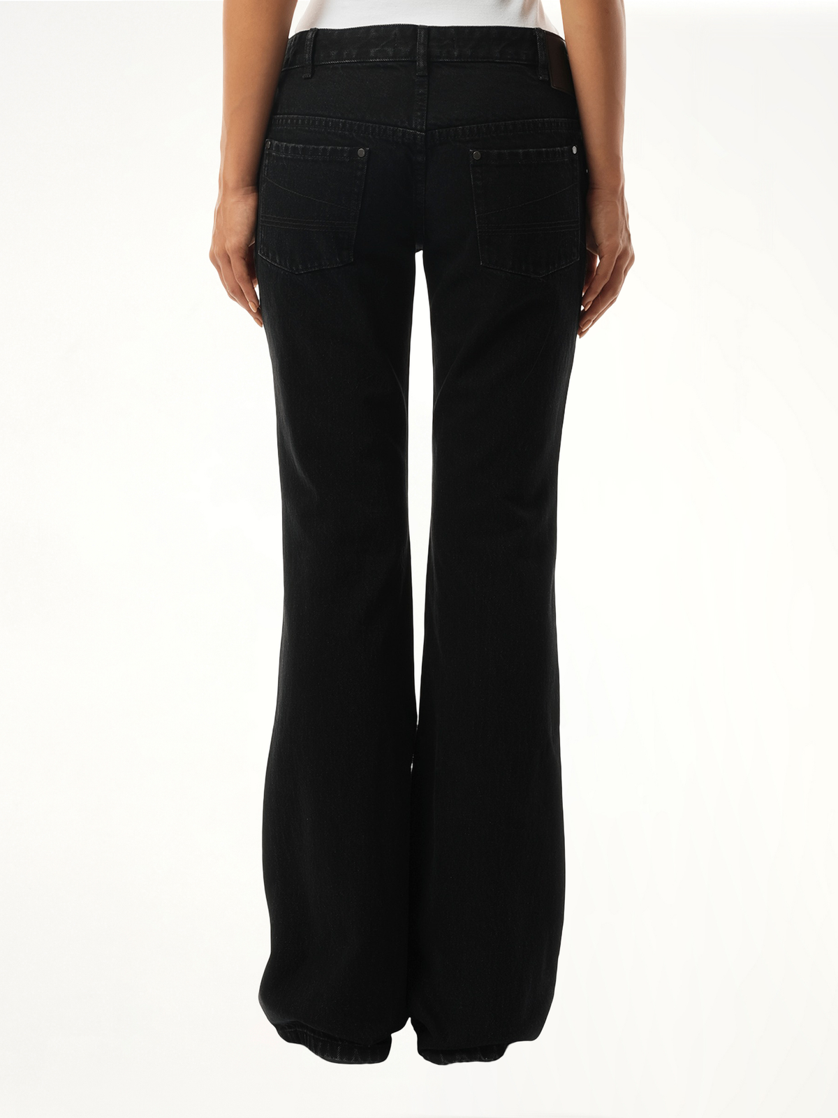 Slim-Flared Jeans in Magnetite