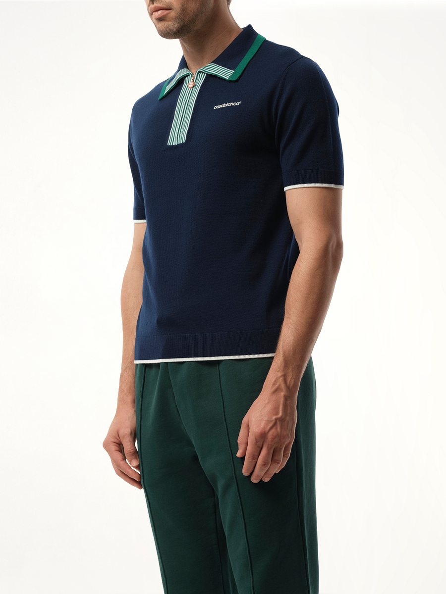 Tennis Polo in Navy