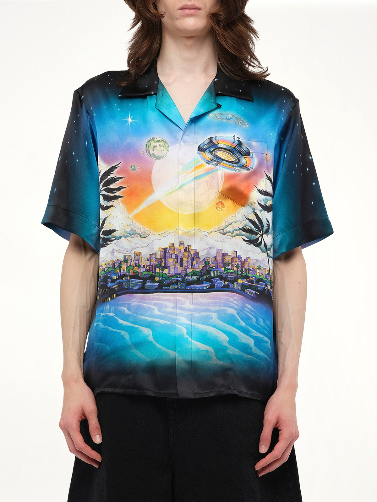 La Premonition Cuban Collar Shirt in Multicolour