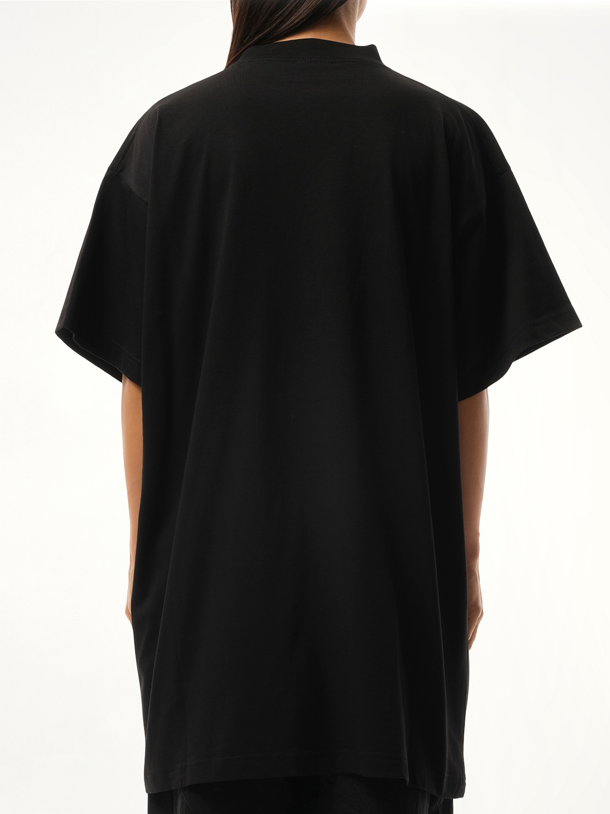 Paris Strass Oversized T-Shirt in Black