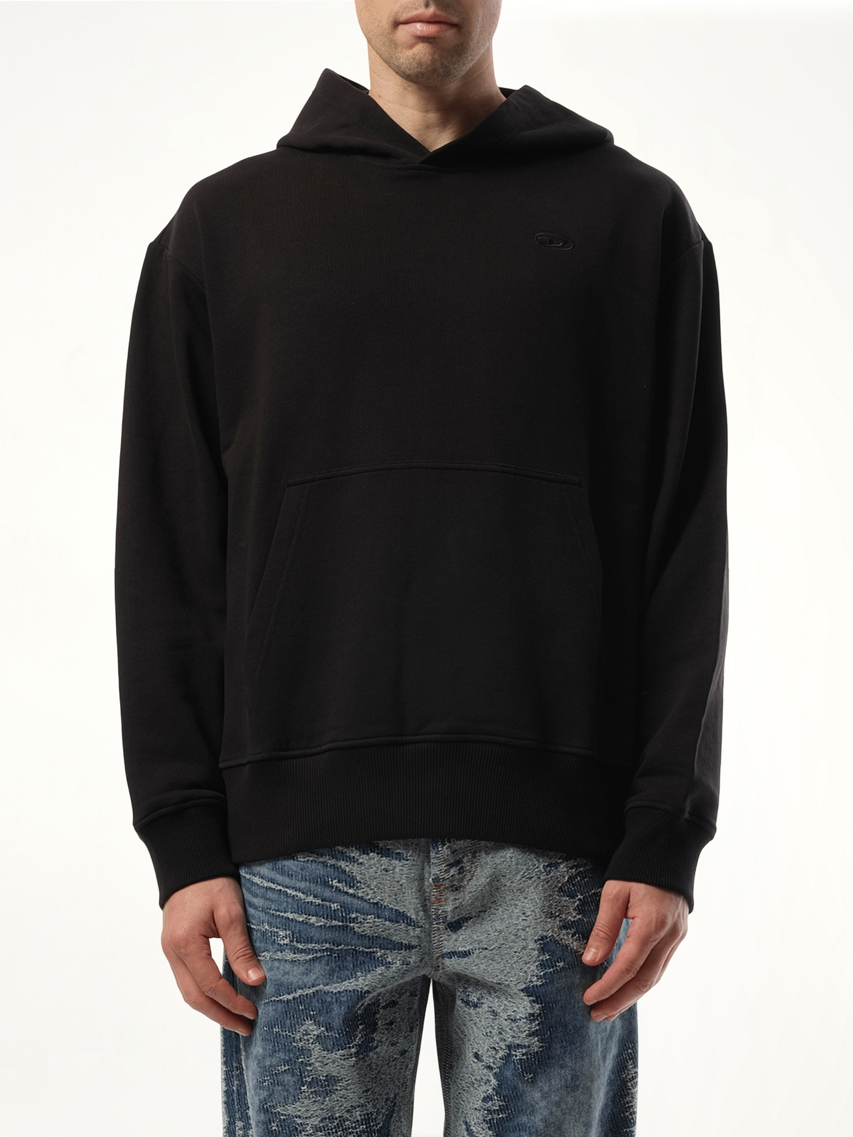 S-Macs Oval D Hoodie in Black