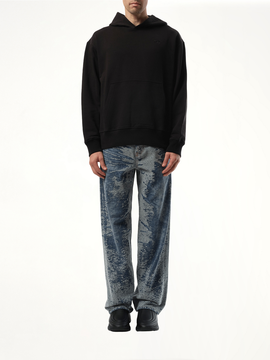 S-Macs Oval D Hoodie in Black