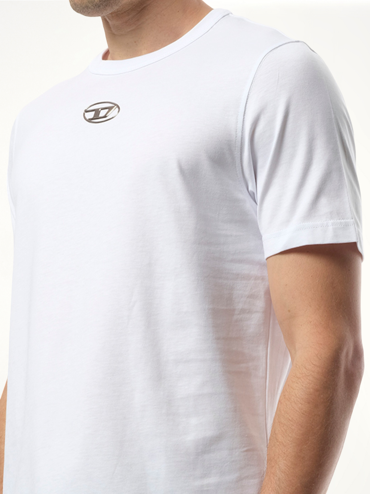 T-Adjust D Logo T-Shirt in White
