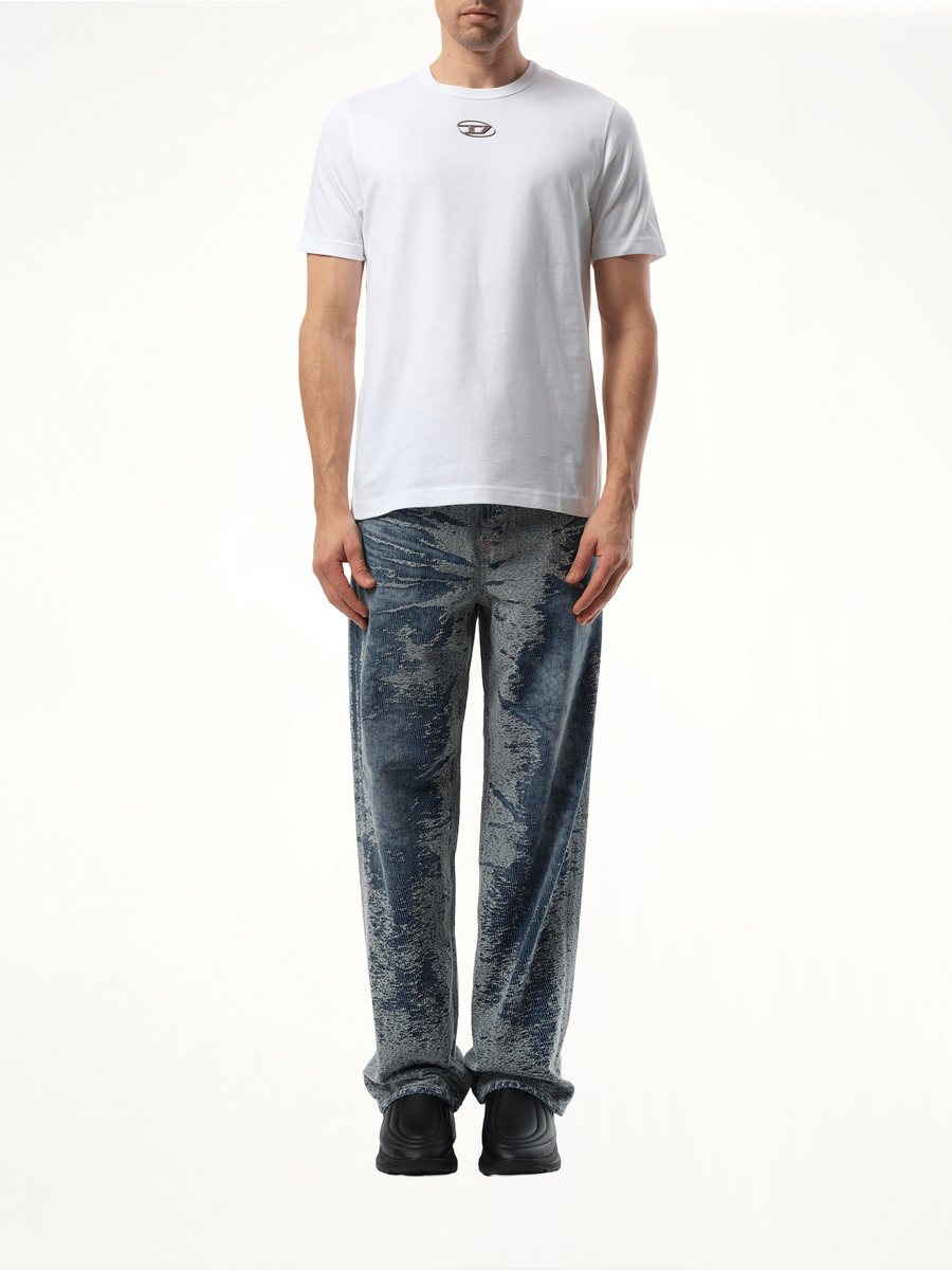 T-Adjust D Logo T-Shirt in White
