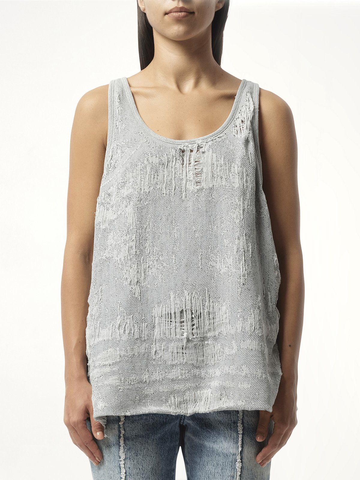 DE-Dalby Distressed Top in Blue