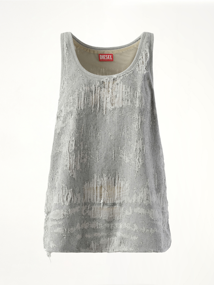 DE-Dalby Distressed Top in Blue