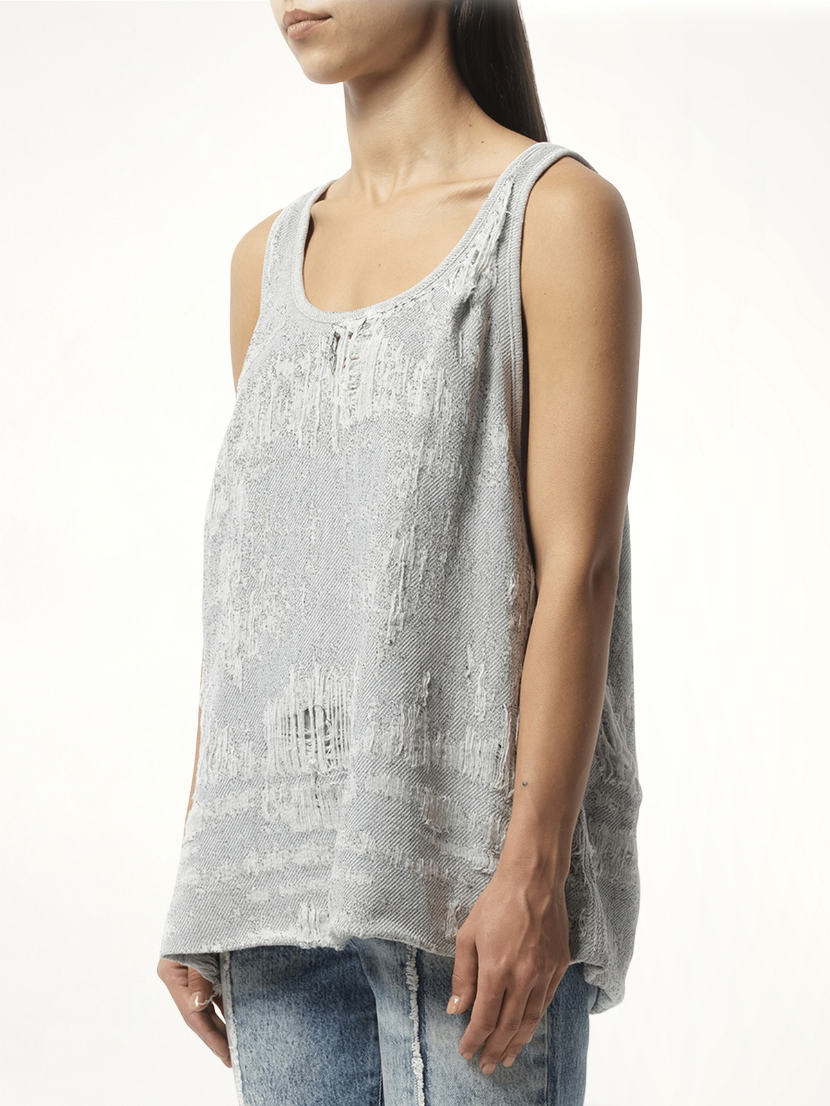 DE-Dalby Distressed Top in Blue
