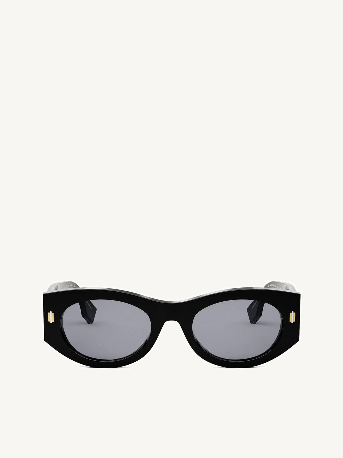 Fendi FE40125F 5301V Acetate Sunglasses in Black/Gold