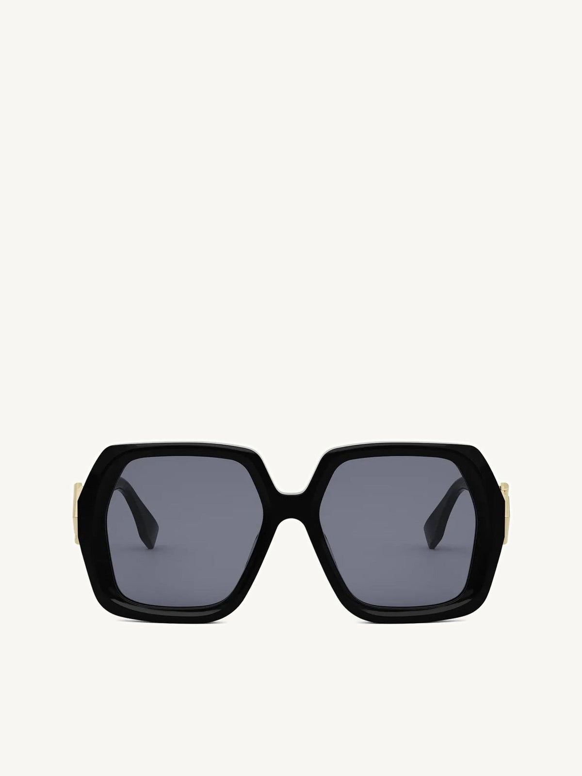Fendi FE40139F 5401V Acetate Sunglasess in Black/Gold