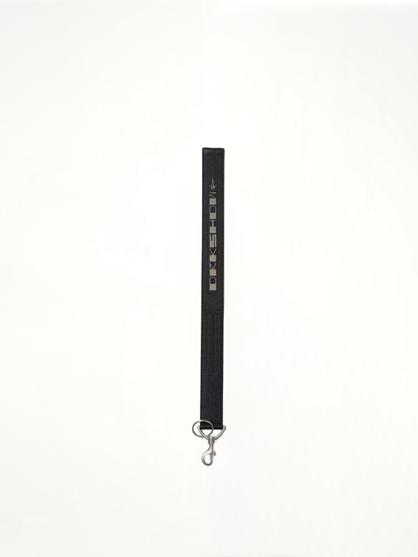 DRKSHDW Denim Keychain in Black Wax/Pearl