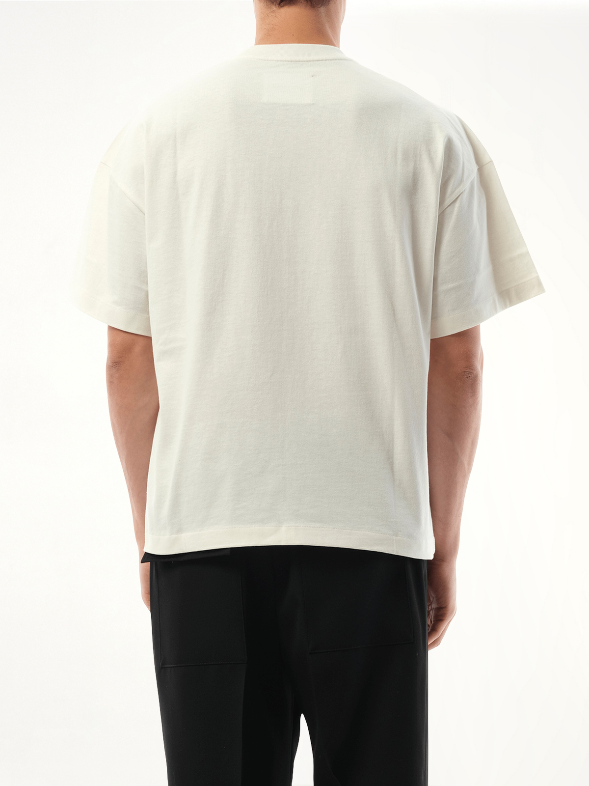 Tonal Jil Sander Logo T-Shirt in Porcelain