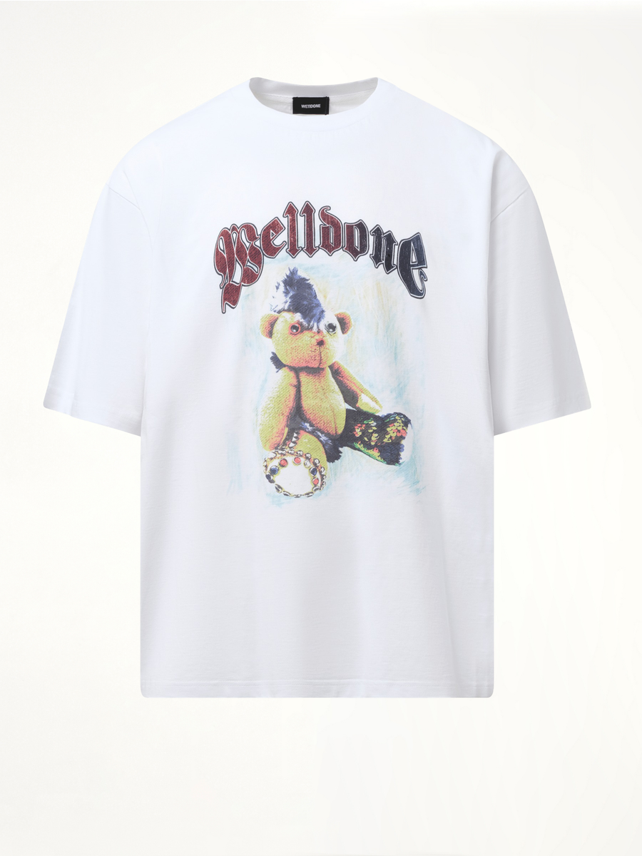 Punk Teddy T-Shirt in White