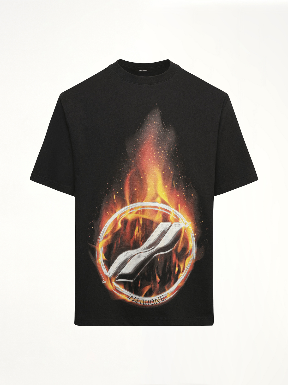 Meteor Print T-Shirt in Black