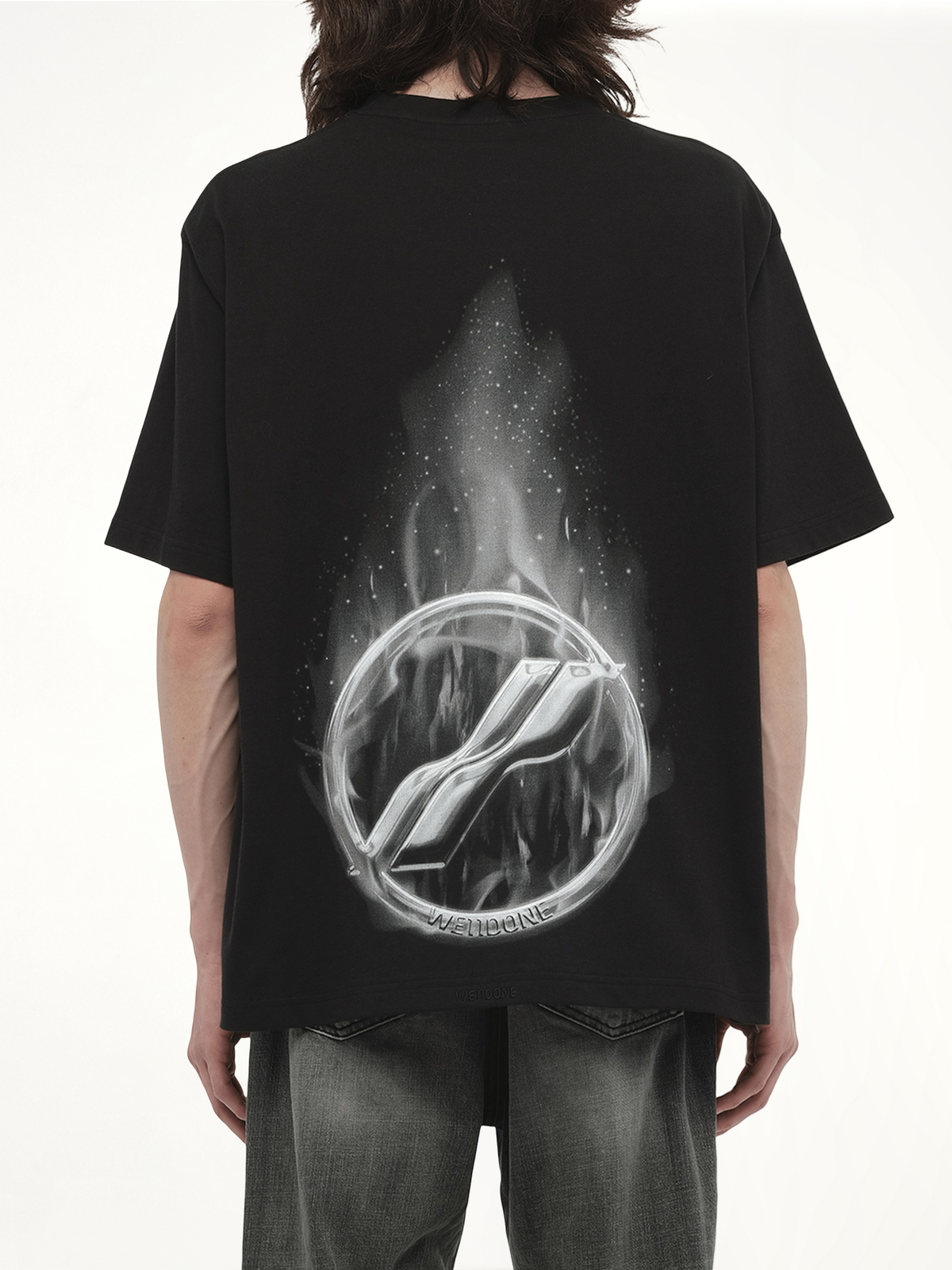 Meteor Print T-Shirt in Black