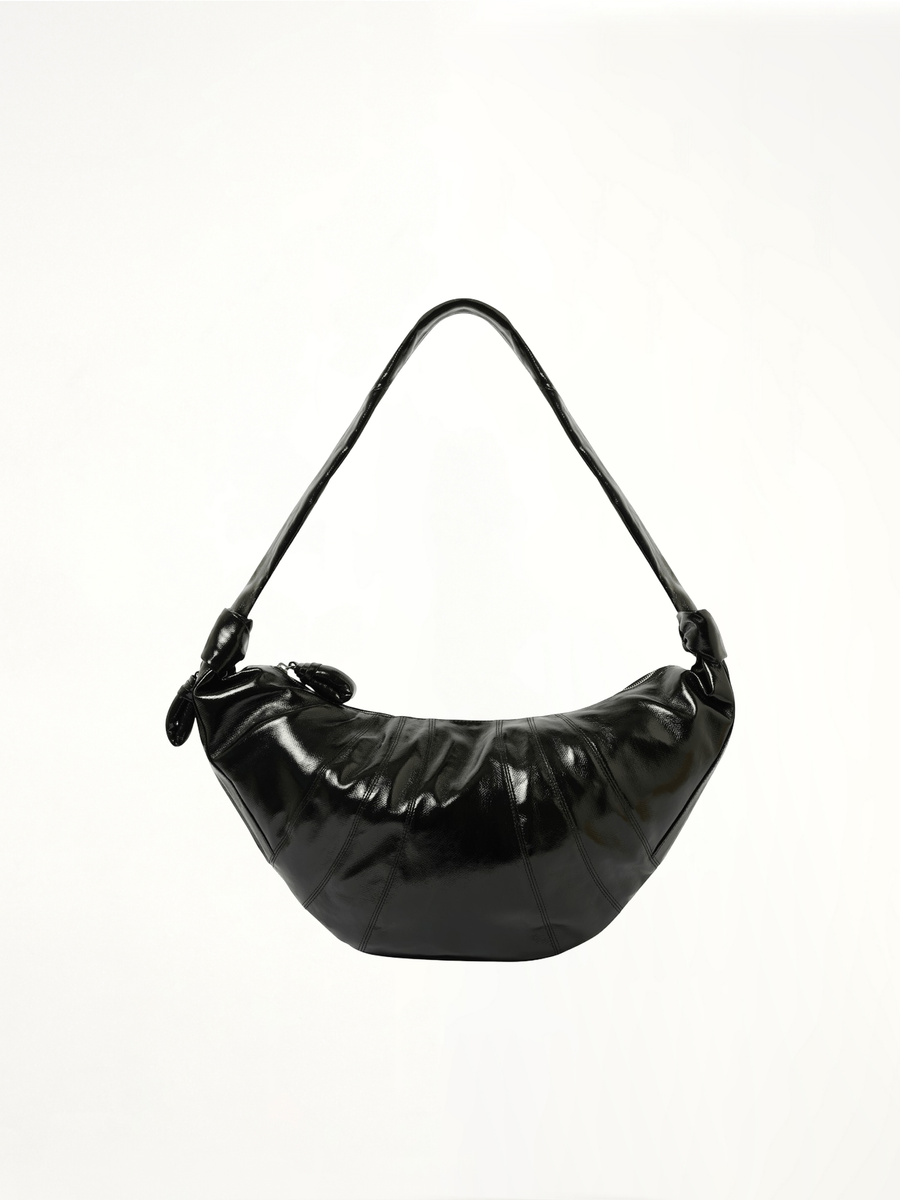 Large Croissant Bag in Black