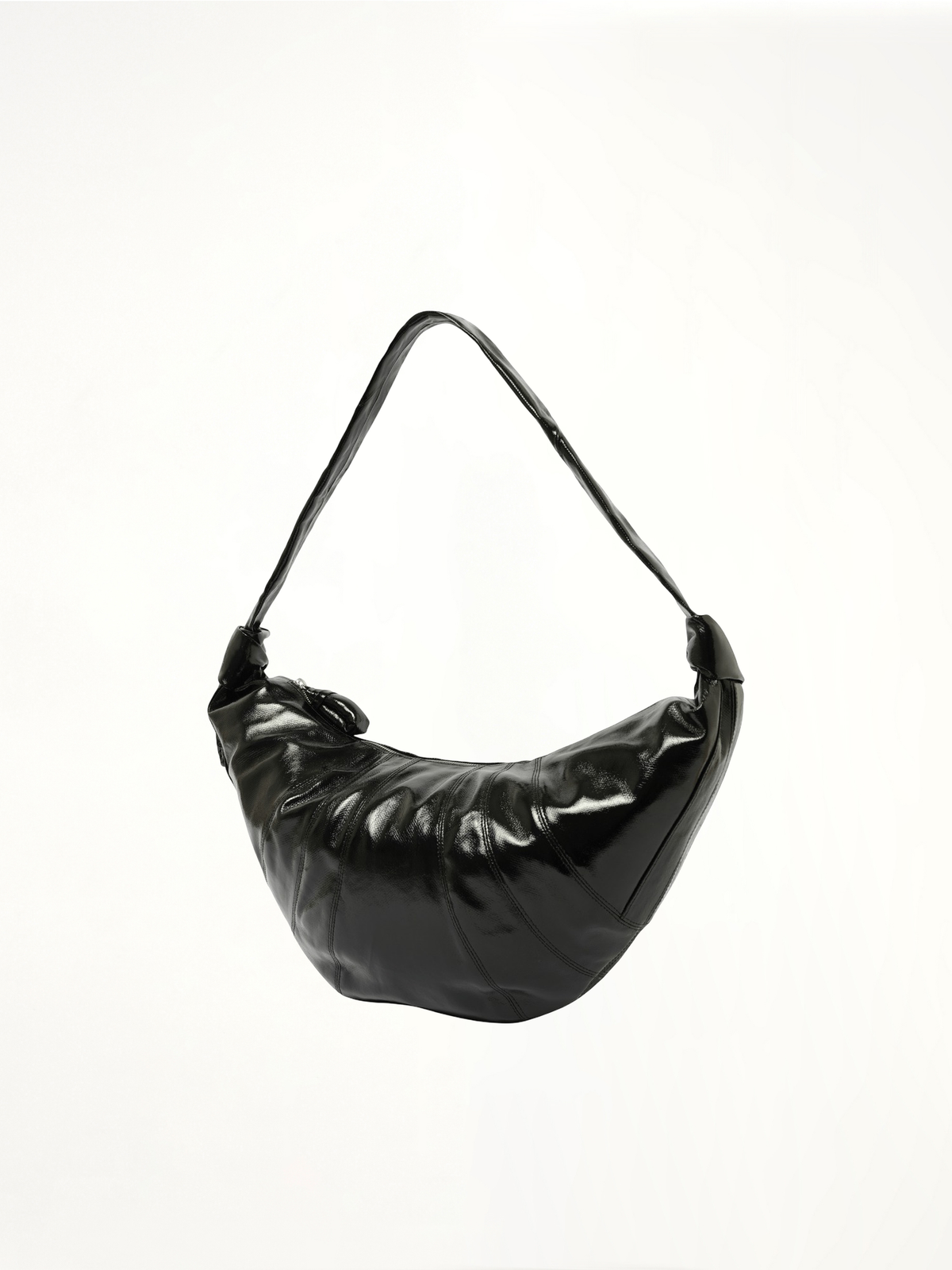 Large Croissant Bag in Black