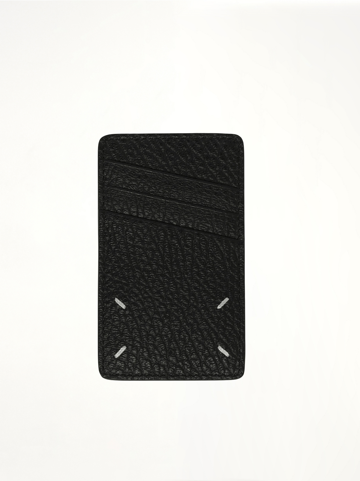 Logo Vertical Card Holder in Black